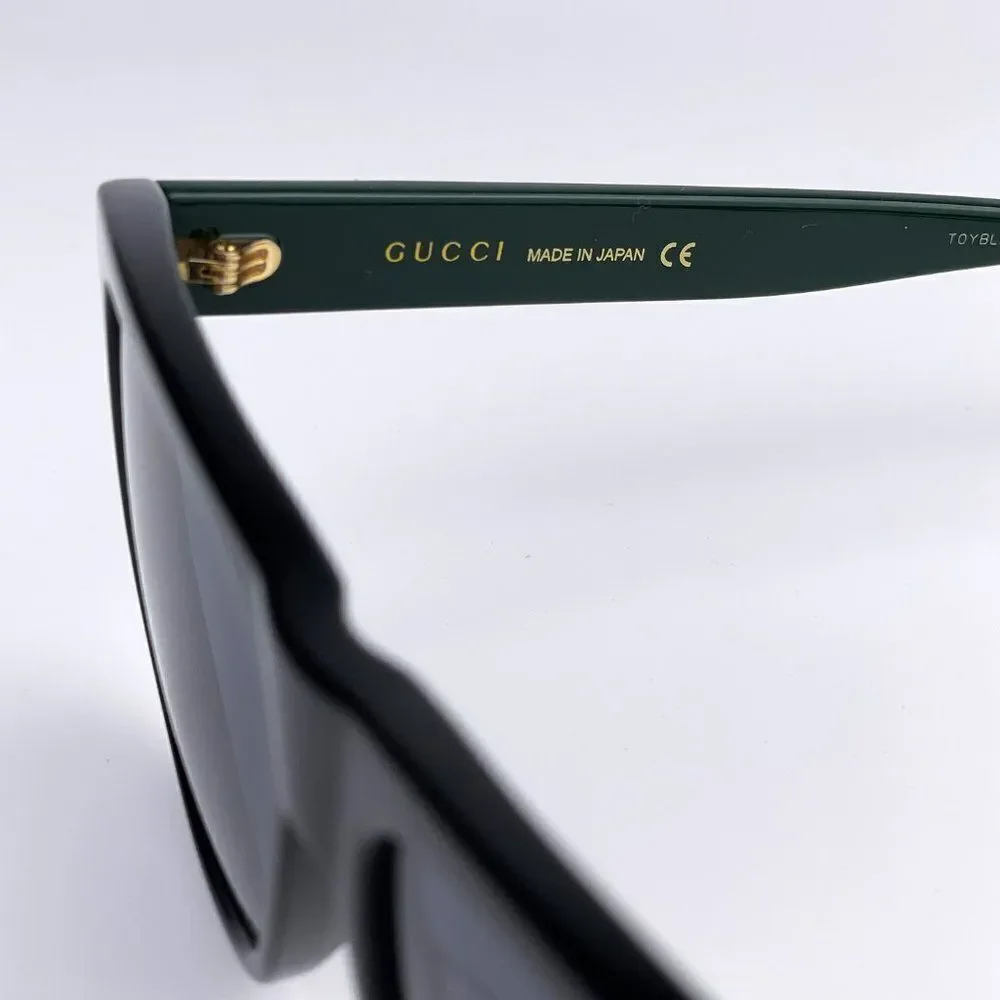 NEW GUCCI GG0926S 001 Black Green Gray Square Men Sunglasses